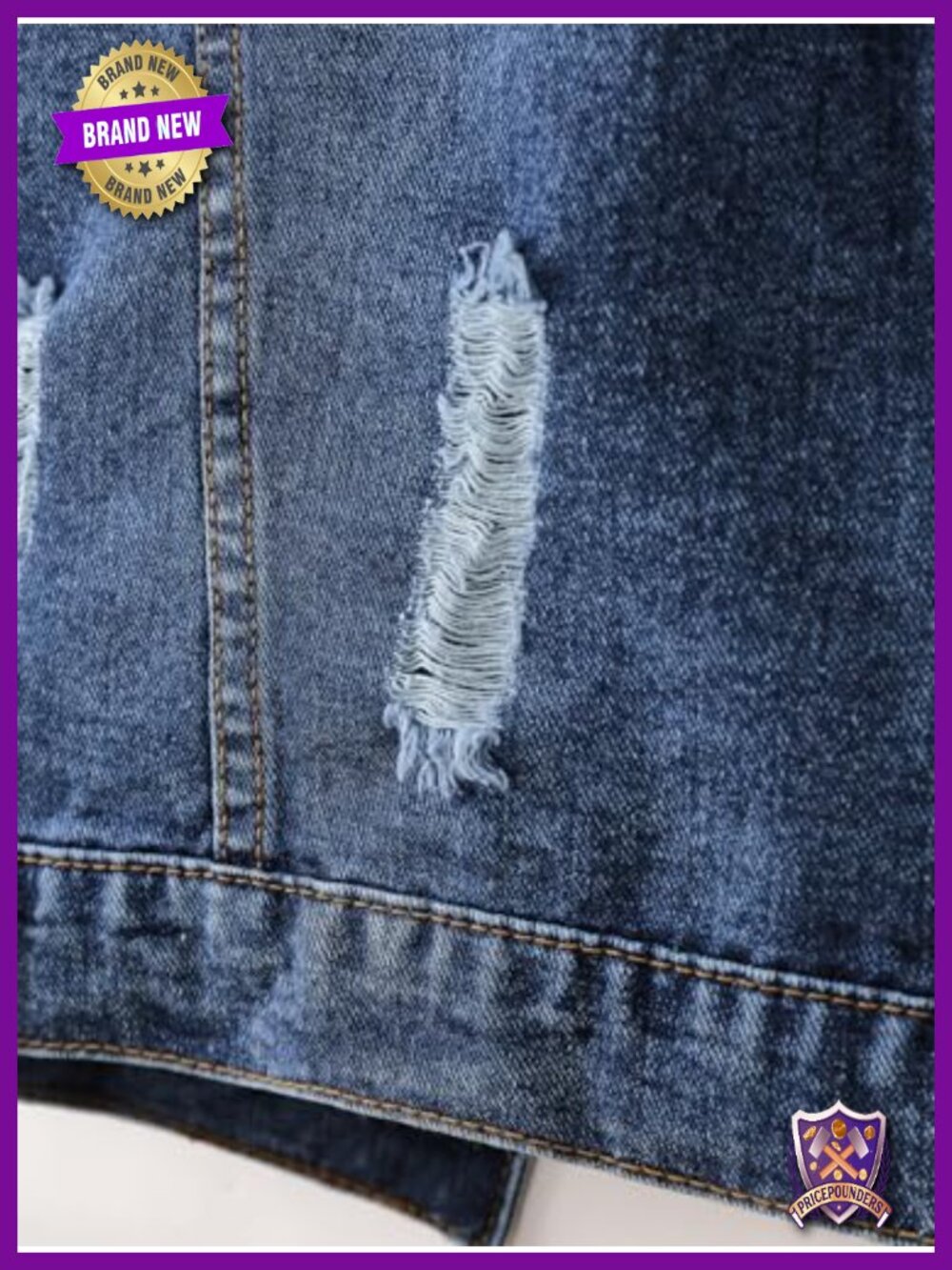 Denim Vest for Women Button Down Sleeveless Western Jean Vest Top - Picture 6 of 6